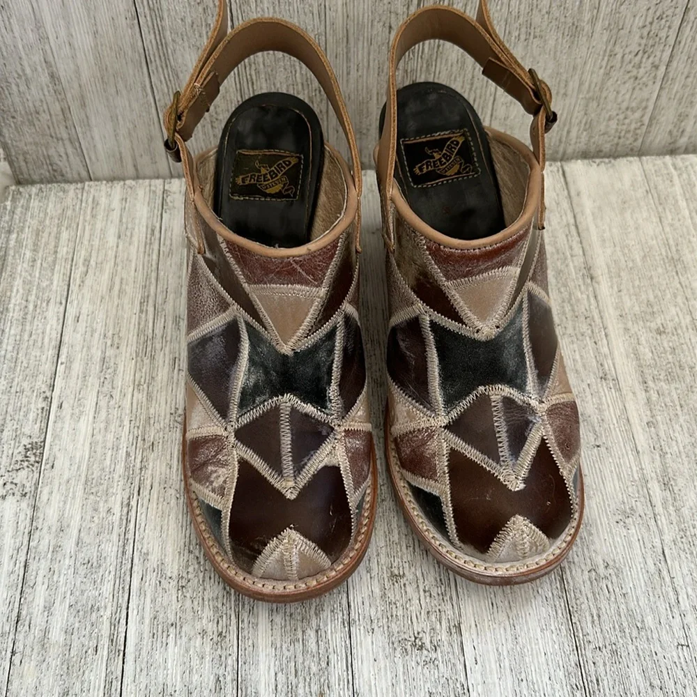 Freebird by Steven Patchwork Mules - Picture 3 of 9